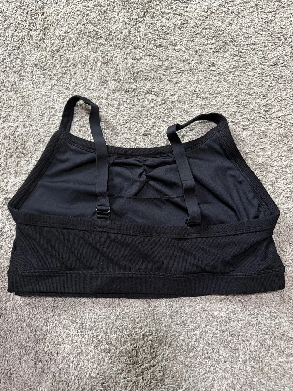 Kindred Bravely Black Ribbed Pumping Bra Bralette w: Snap Detail - Size L Busty - Picture 3 of 3
